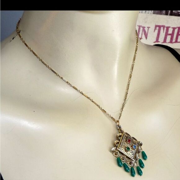 SARAH COVENTRY TEMPLE OF LIGHTS SIGNED DANGLE BROOCH LOT - Picture 3 of 13